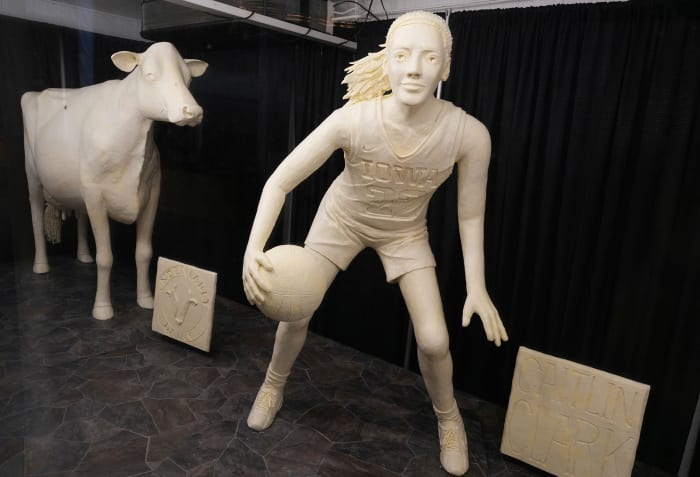 Clark's season featured a dairy-tale ending: She was immortalized in butter at the state fair.
